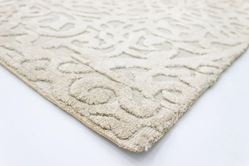 Wollteppich 66x67cm - beige