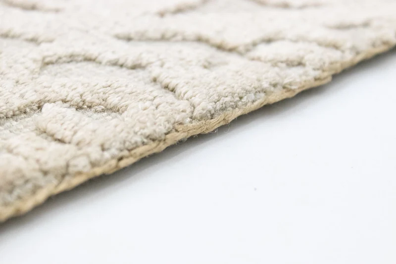 Wollteppich 66x67cm - beige