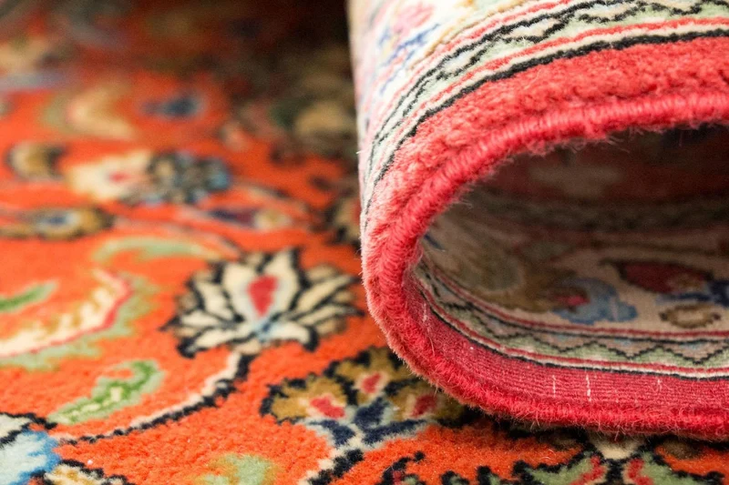 Ghom Teppich 70x213cm - Perserteppich - orange