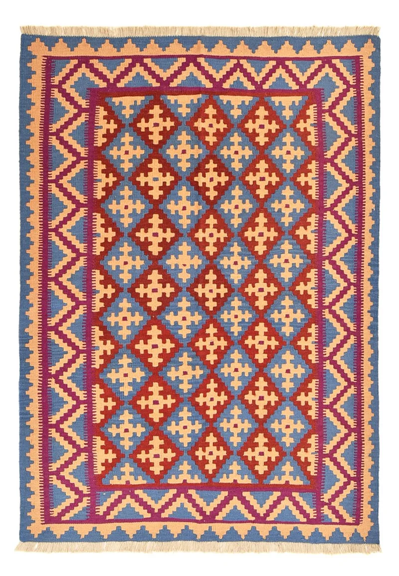 Kelim Fars Teppich 150x208cm - mehrfarbig