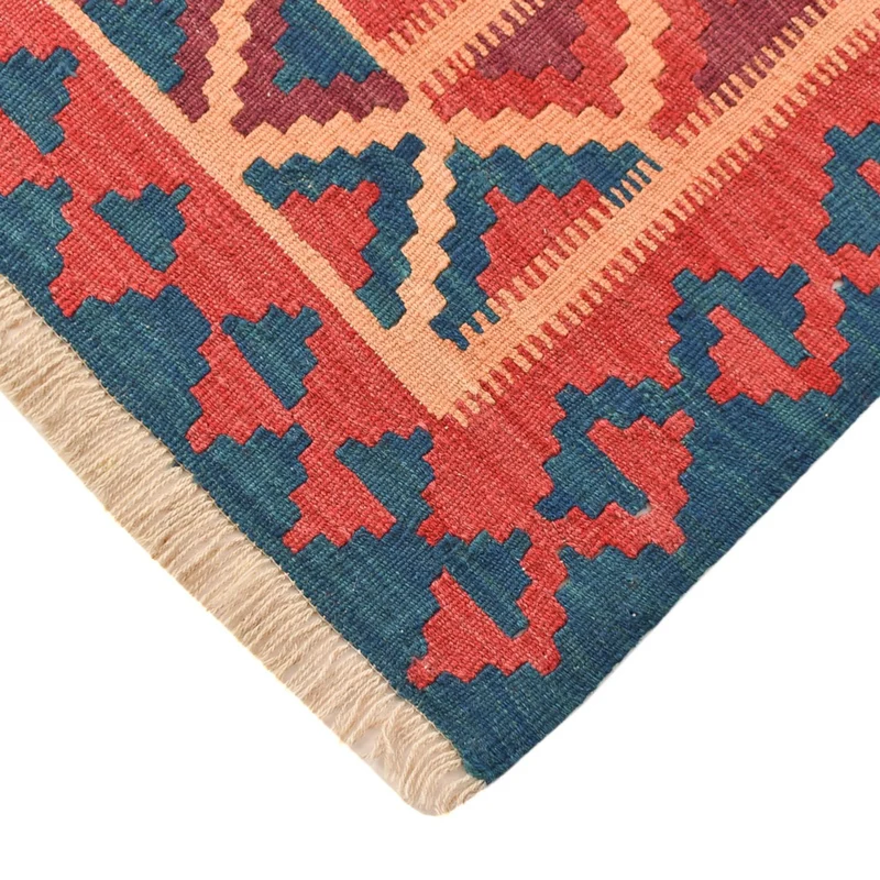 Kelim Fars Teppich 156x209cm - mehrfarbig