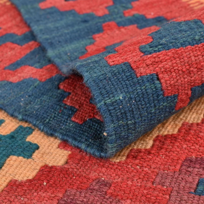 Kelim Fars Teppich 156x209cm - mehrfarbig
