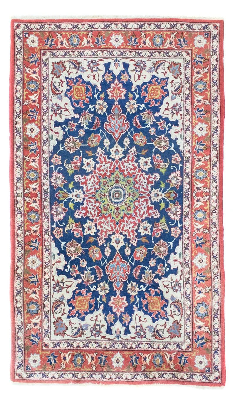 Najafabad Teppich 105x170cm - Perserteppich - blau