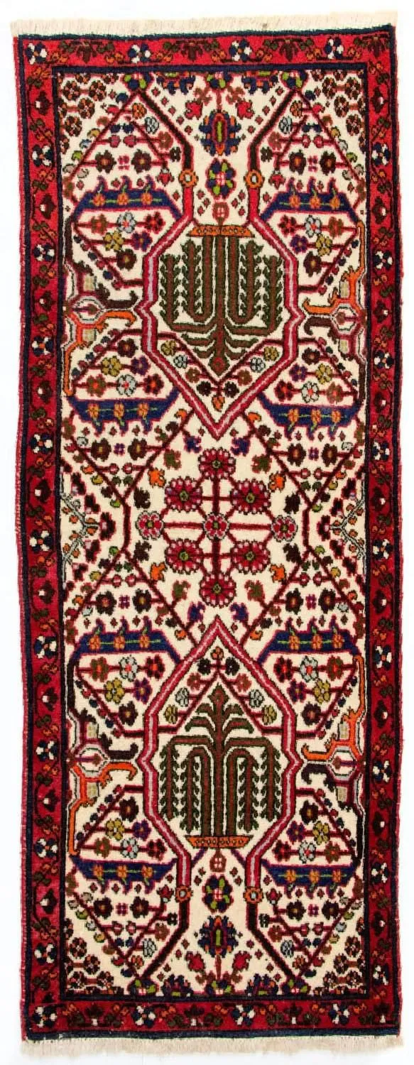 Hamadan Teppich 57x152cm - Perserteppich - beige