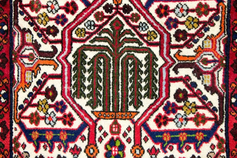 Hamadan Teppich 57x152cm - Perserteppich - beige