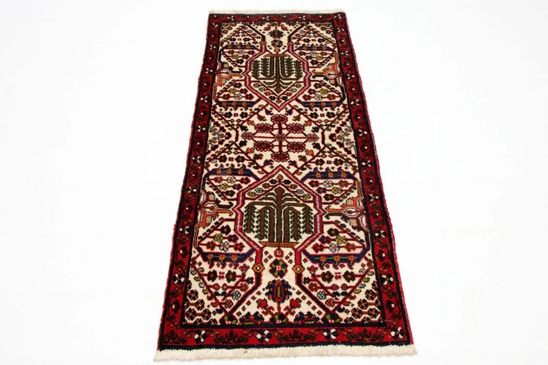 Hamadan Teppich 57x152cm - Perserteppich - beige