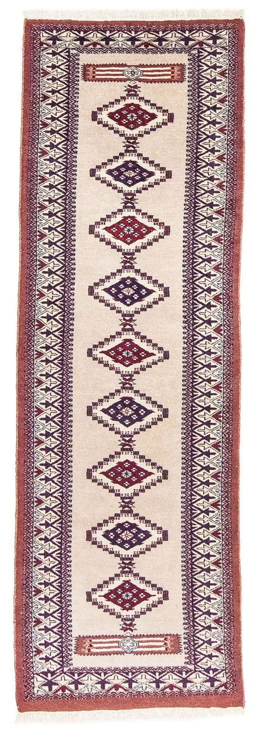 Pakistan Teppich 65x195cm - Orientteppich - beige