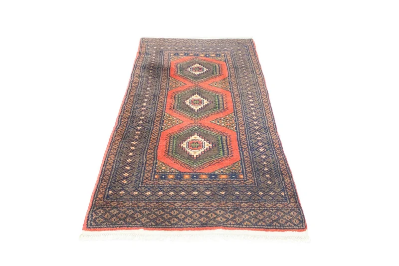 Hamadan Teppich 75x146cm - Perserteppich - rot