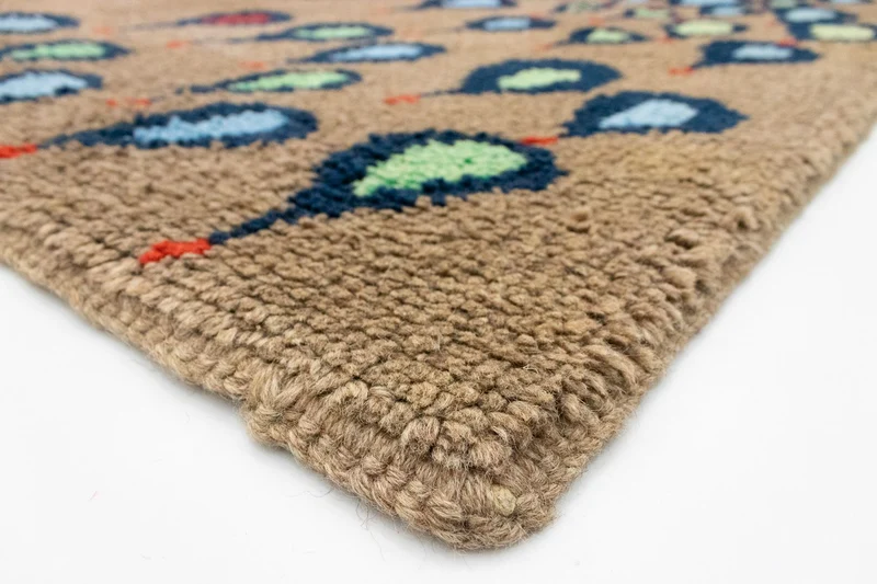 Wollteppich 96x175cm - braun