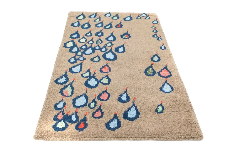 Wollteppich 96x175cm - braun