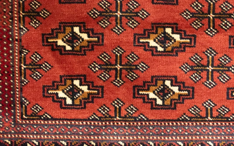 Turkaman Teppich 50x100cm - Orientteppich - rot