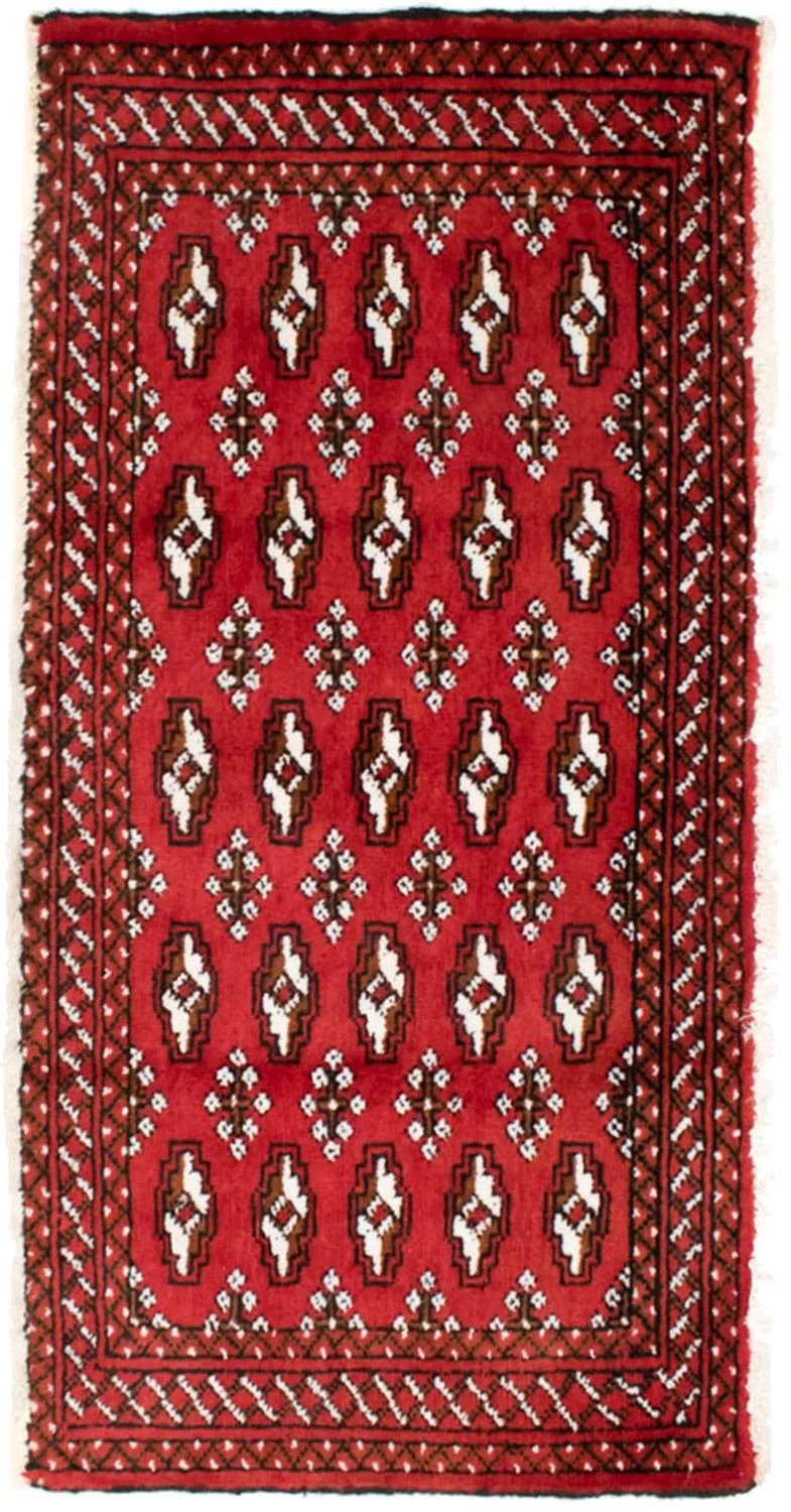 Turkaman Teppich 50x100cm - Orientteppich - rot