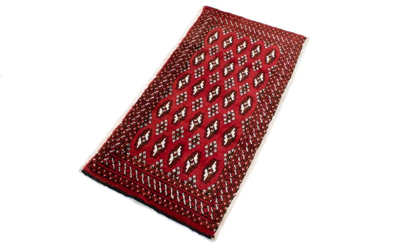 Turkaman Teppich 50x100cm - Orientteppich - rot