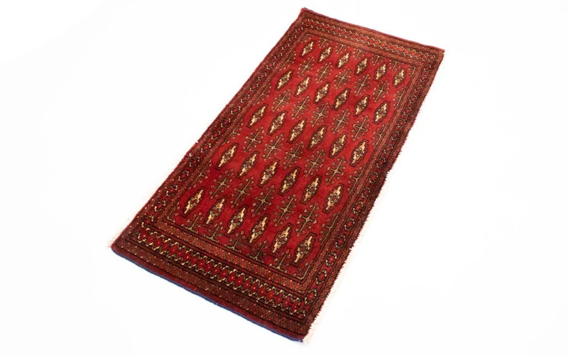 Turkaman Teppich 50x100cm - Orientteppich - rot