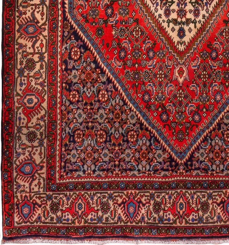 Bidjar Teppich 120x181cm - Perserteppich - rot