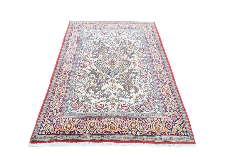 Ghom Teppich 105x166cm - Perserteppich - beige
