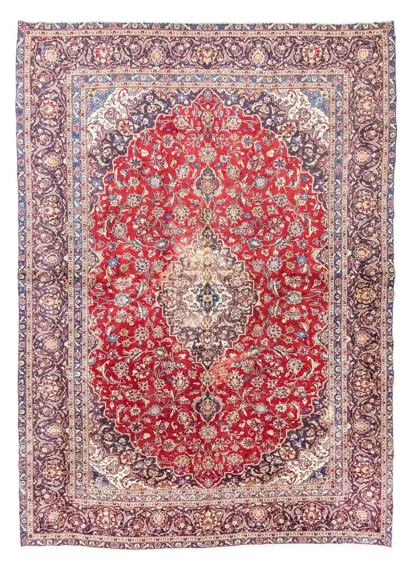 Keshan Teppich 290x382cm - Perserteppich - rot