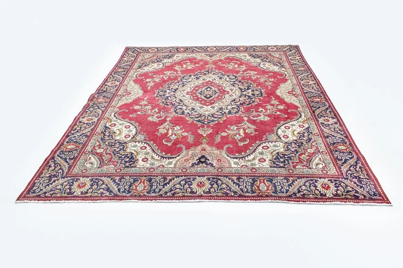 Täbriz Teppich 277x367cm - Perserteppich - rot