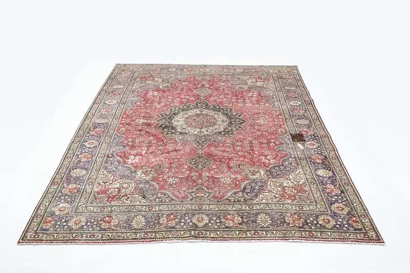 Täbriz Teppich 246x330cm - Perserteppich - rot
