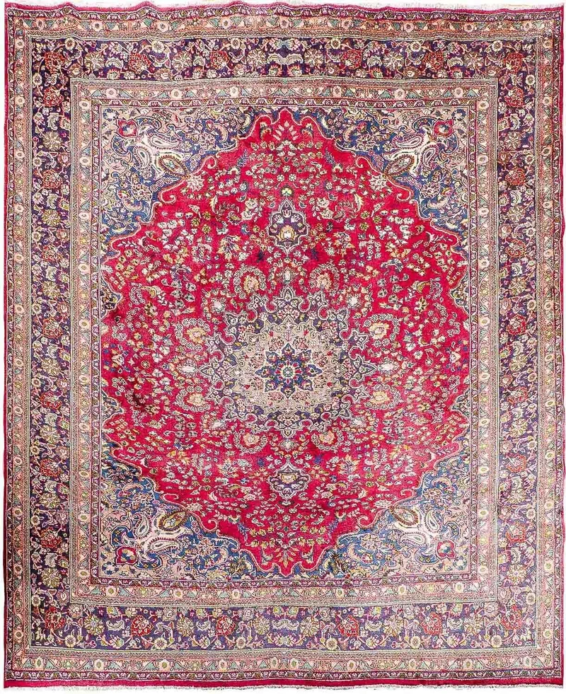 Maschad Teppich 298x396cm - Perserteppich - rot