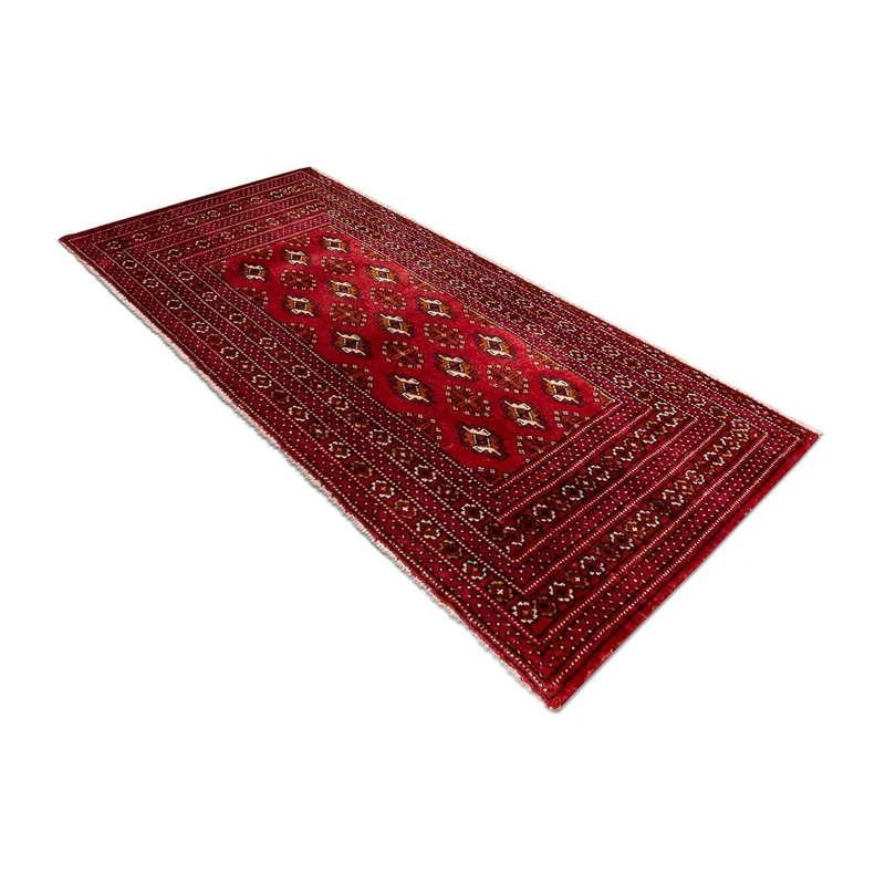 Turkaman Teppich 70x140cm - Orientteppich - rot