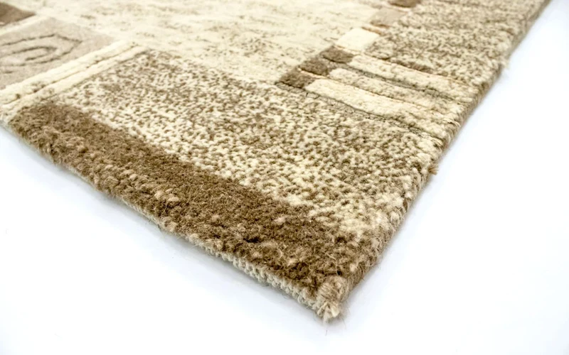 Nepal Teppich 90x161cm - Wollteppich - mehrfarbig