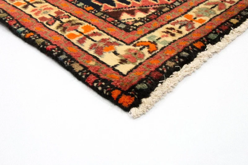 Hamadan Teppich 97x148cm - Perserteppich - blau