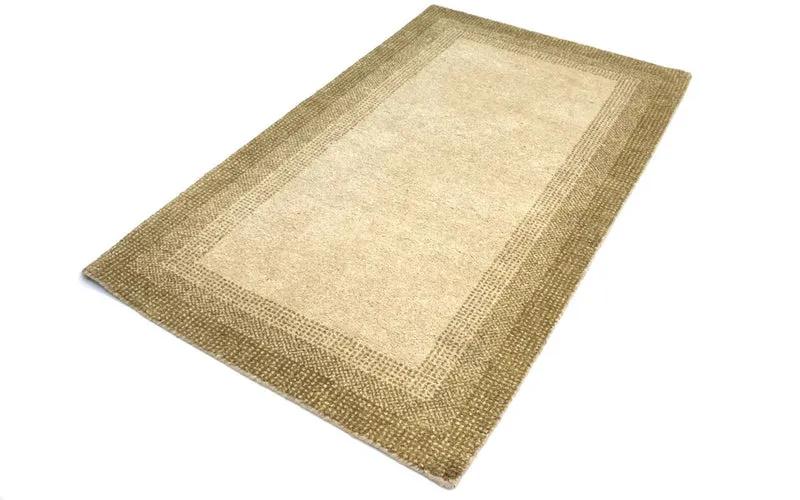 Gabbeh Teppich Indus 91x159cm - Wollteppich - beige