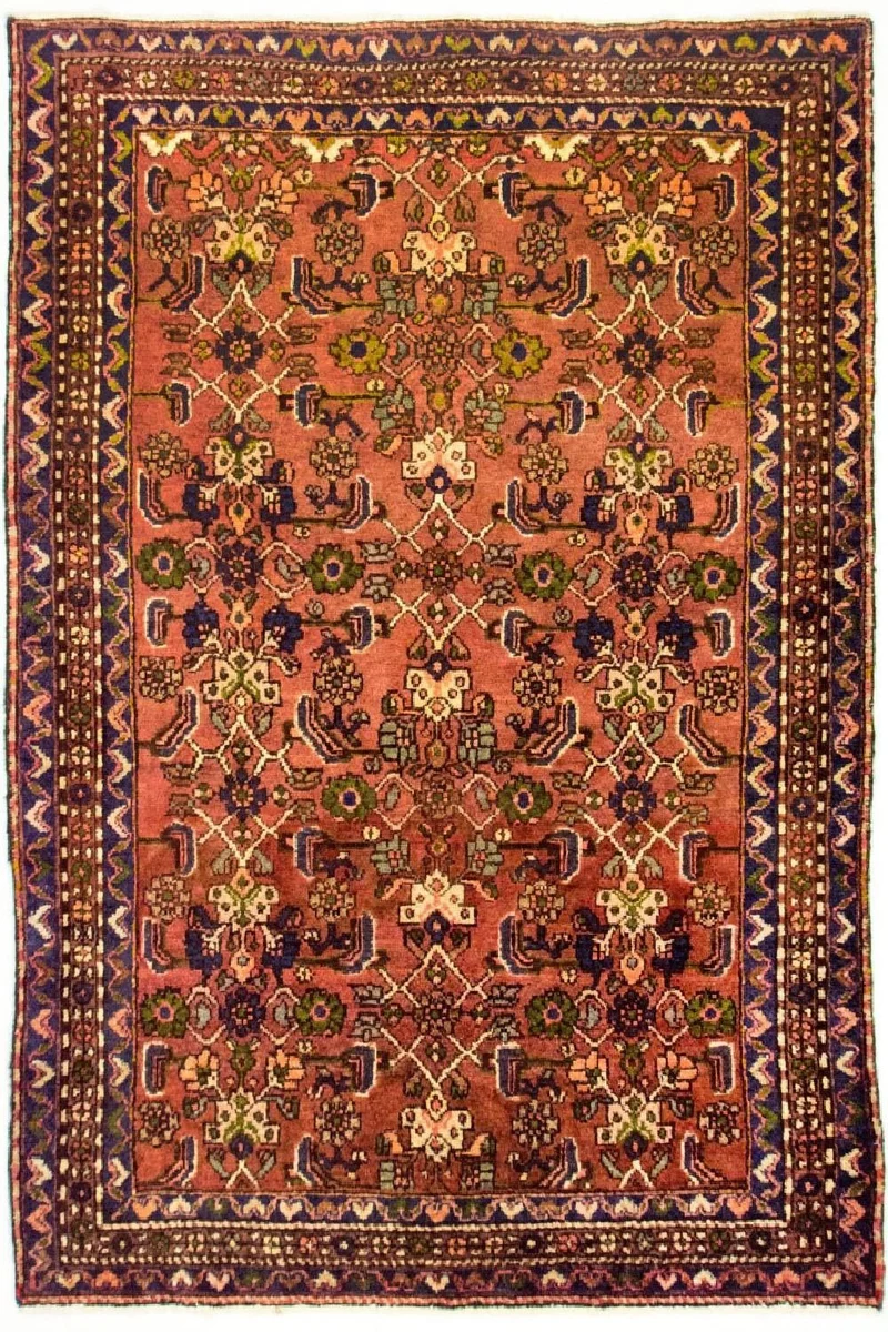 Rudbar Teppich 115x154cm - Perserteppich - rost