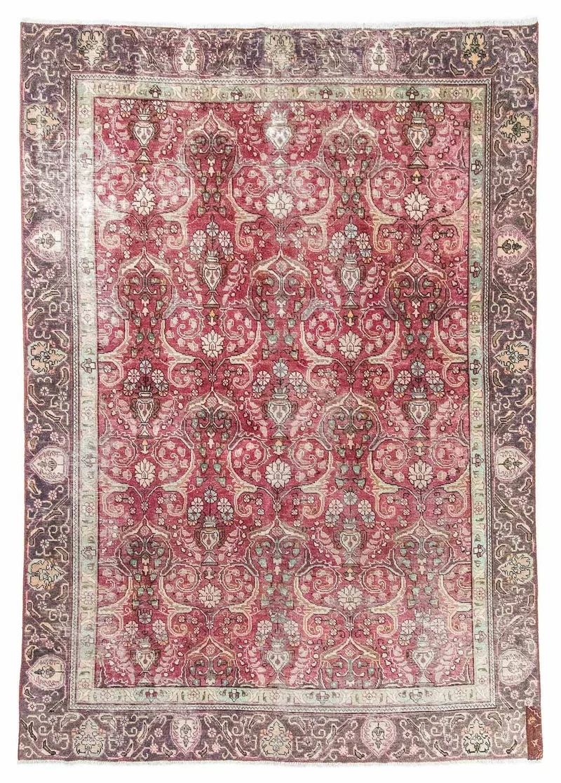 Täbriz Teppich 225x323cm - Perserteppich - rot