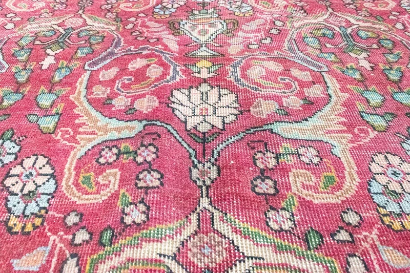 Täbriz Teppich 225x323cm - Perserteppich - rot