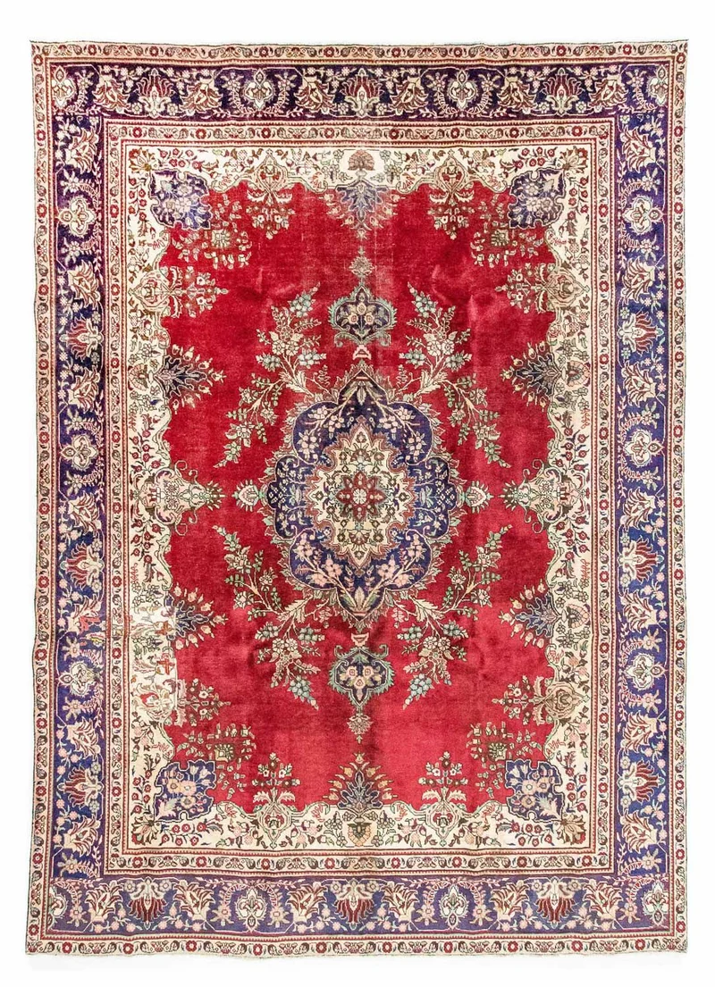 Täbriz Teppich 290x387cm - Perserteppich - rot