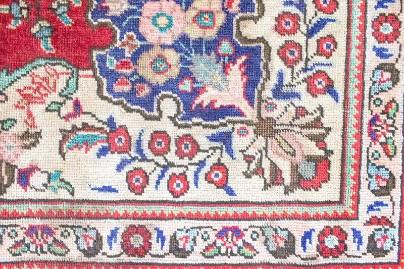 Täbriz Teppich 290x387cm - Perserteppich - rot