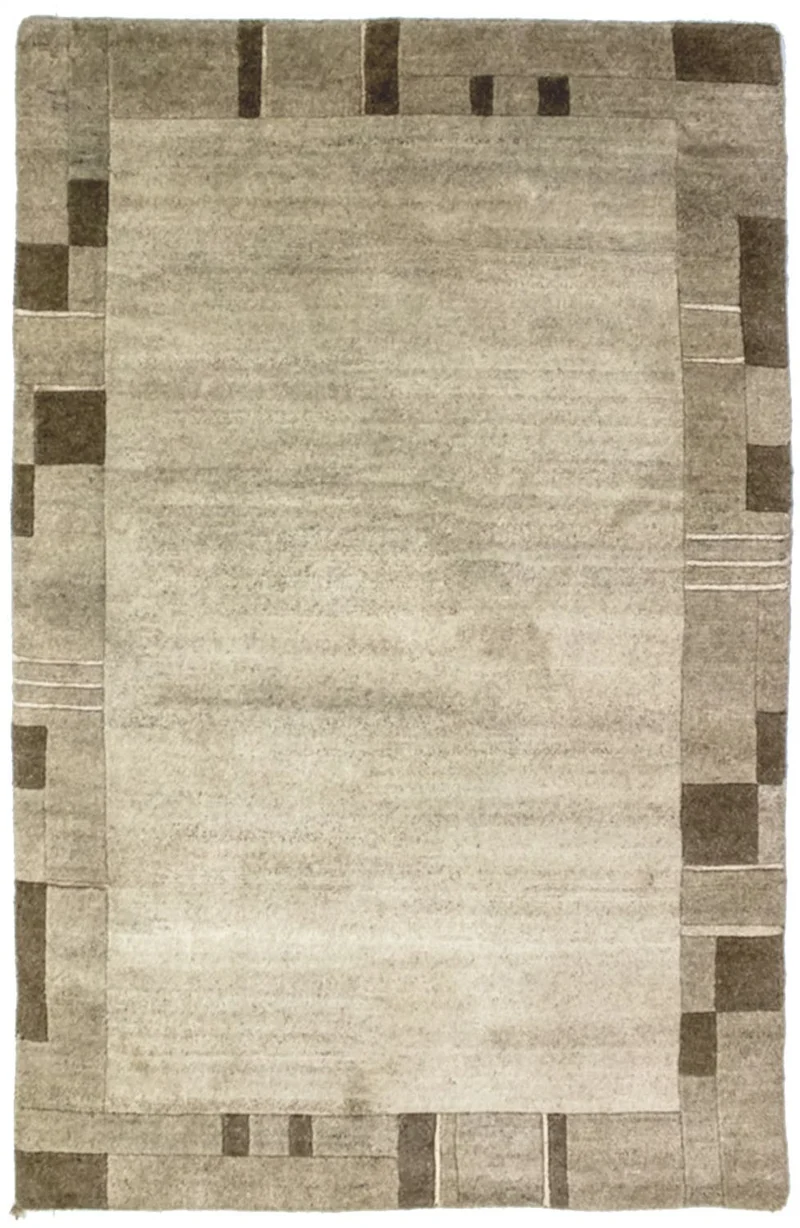 Nepal Teppich 117x179cm - Wollteppich - mehrfarbig