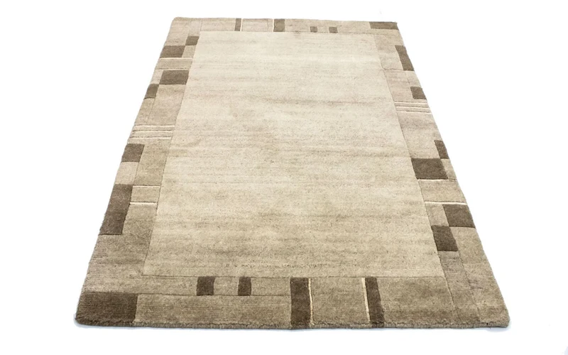 Nepal Teppich 117x179cm - Wollteppich - mehrfarbig