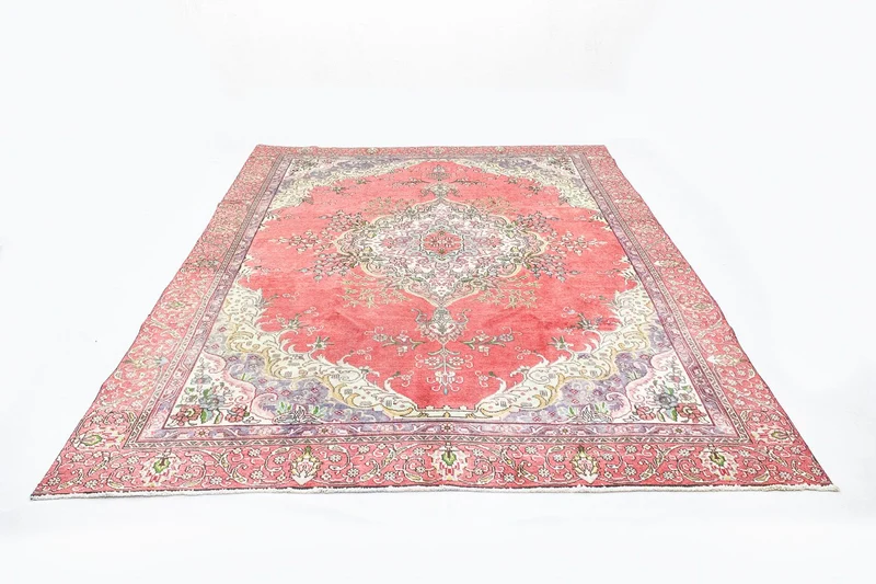 Täbriz Teppich 275x375cm - Perserteppich - orange