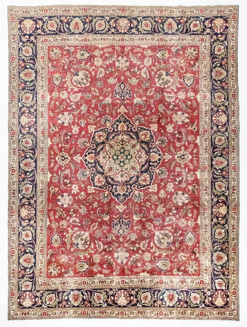 Täbriz Teppich 285x375cm - Perserteppich - rot