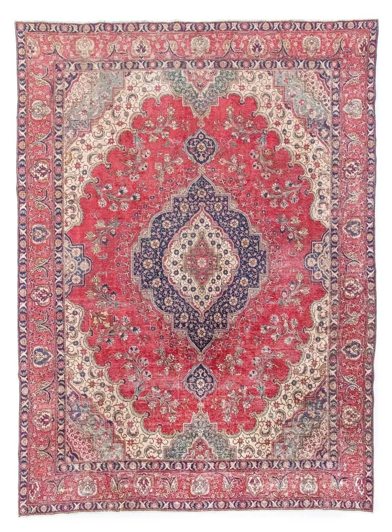 Täbriz Teppich 281x377cm - Perserteppich - rot