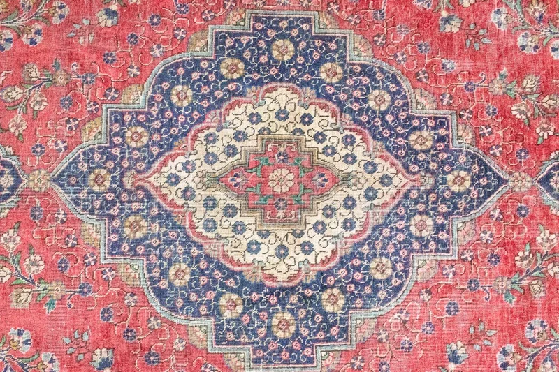 Täbriz Teppich 281x377cm - Perserteppich - rot