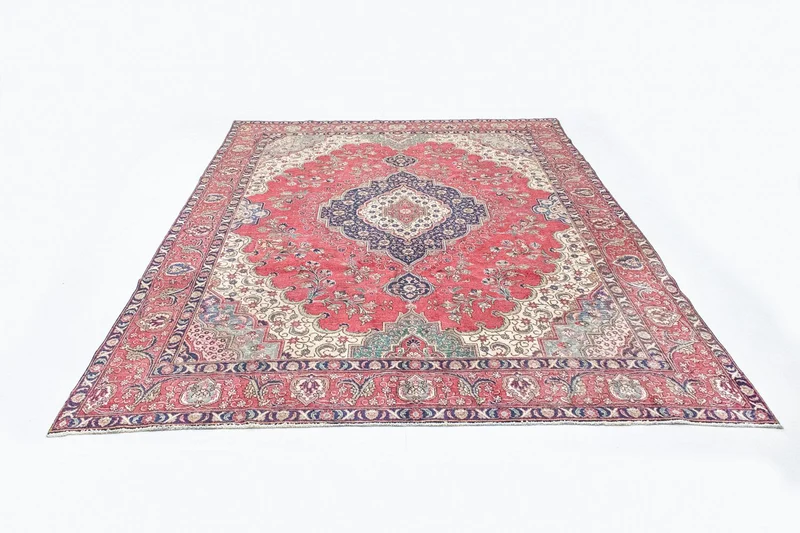 Täbriz Teppich 281x377cm - Perserteppich - rot