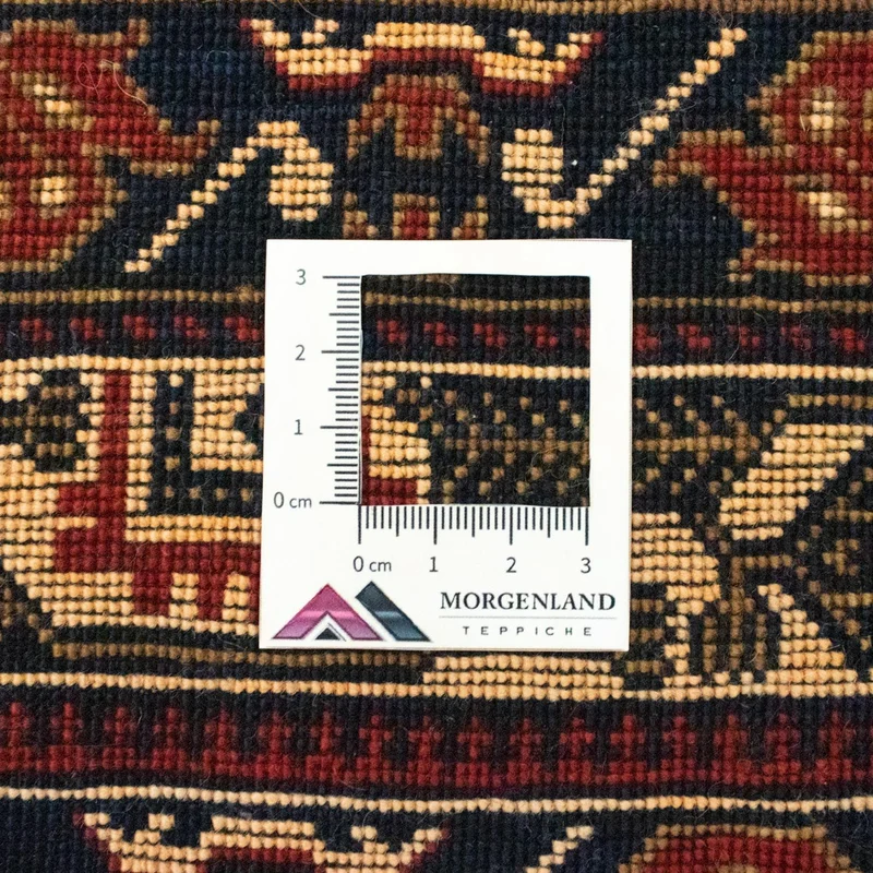 Afghan Teppich 122x196cm - Orientteppich - blau