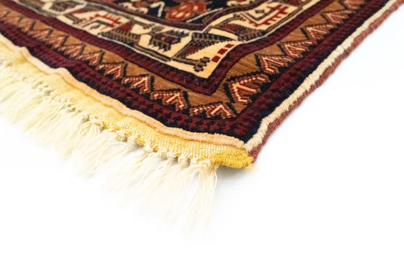 Afghan Teppich 122x196cm - Orientteppich - blau