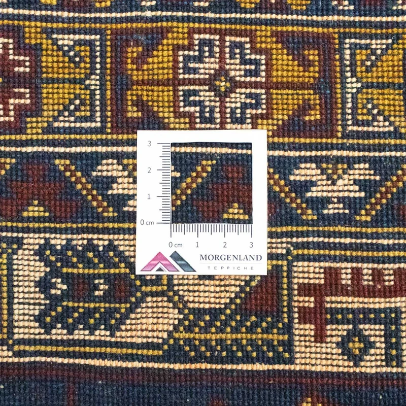 Afghan Teppich 128x195cm - Orientteppich - blau