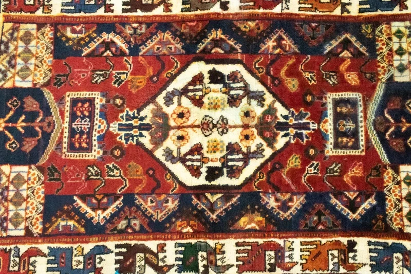 Ghashghai Teppich 91x146cm - Perserteppich - rot