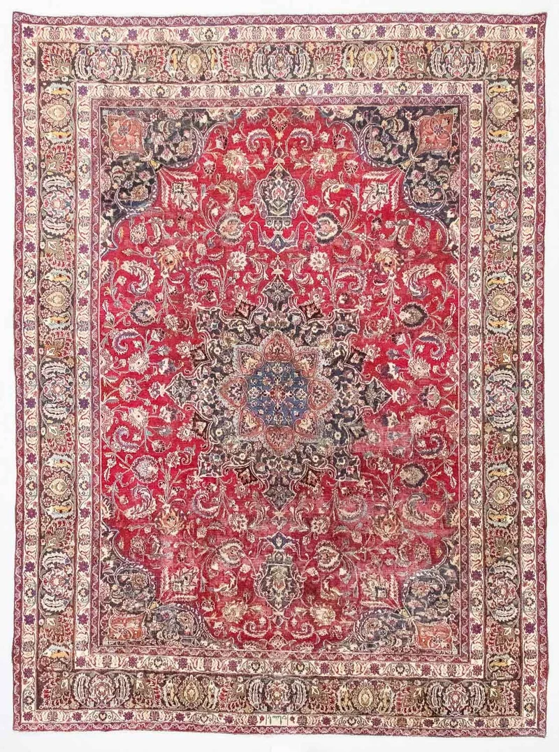 Keshan Teppich 282x377cm - Perserteppich - rot