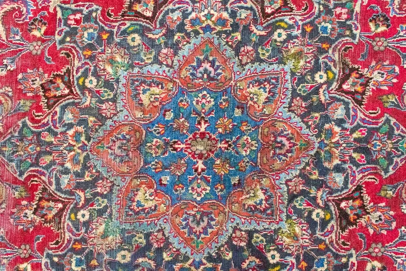 Keshan Teppich 282x377cm - Perserteppich - rot