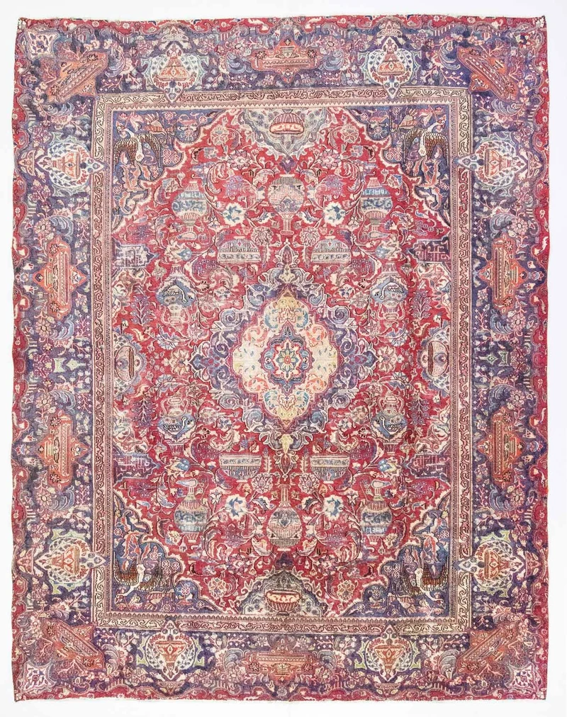 Kaschmar Teppich 290x377cm - Perserteppich - rot