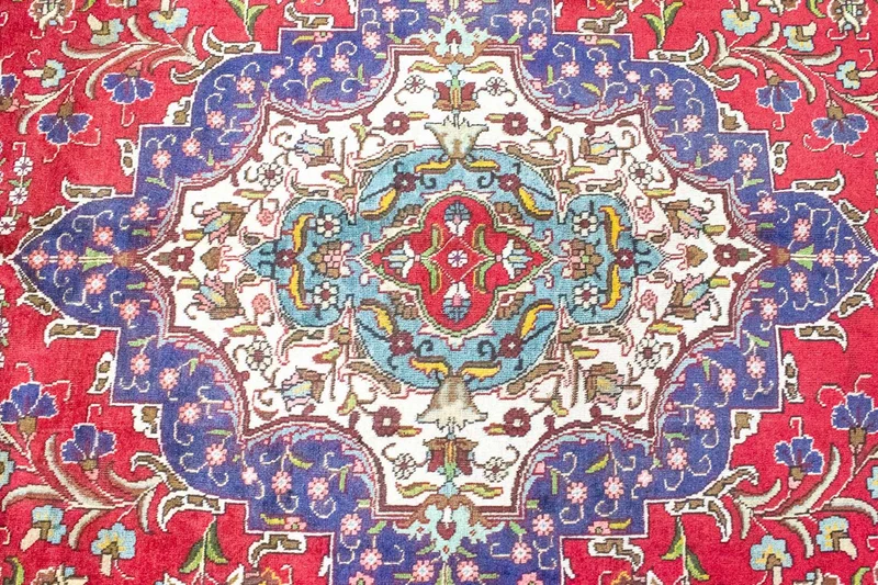 Täbriz Teppich 277x377cm - Perserteppich - rot