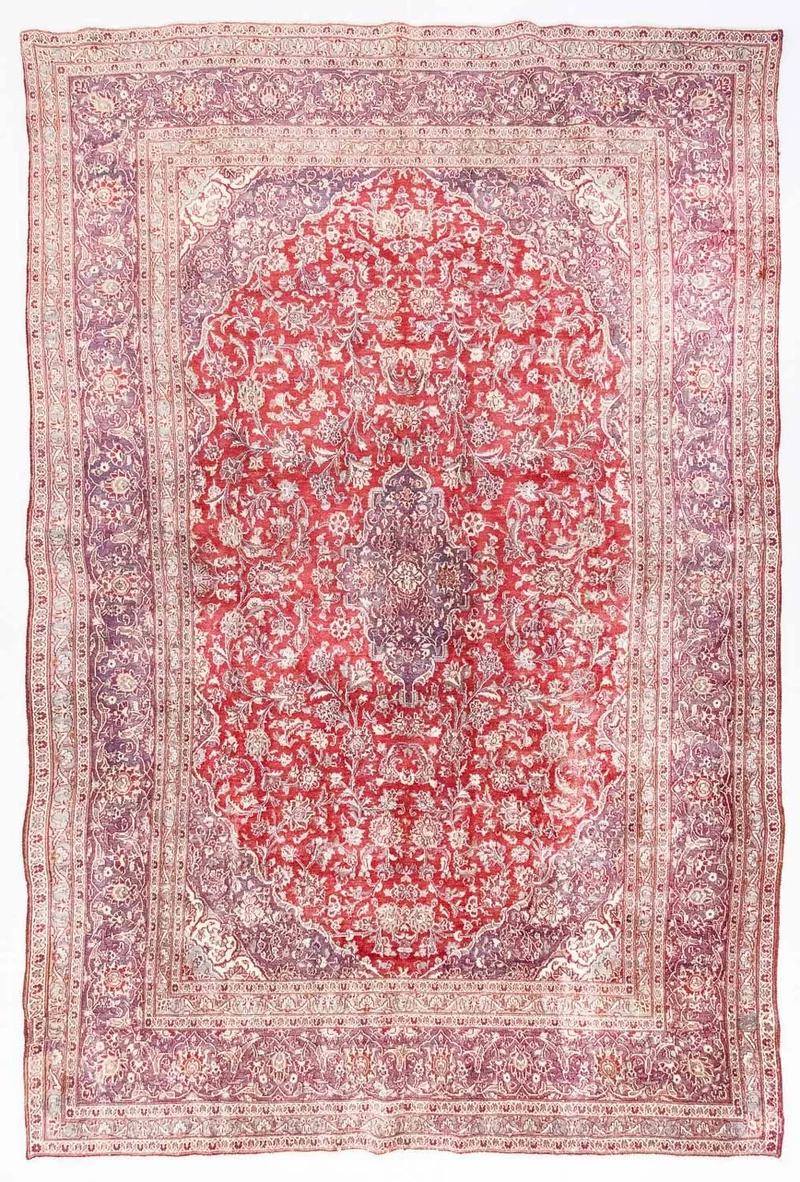 Keshan Teppich 243x382cm - Perserteppich - rot