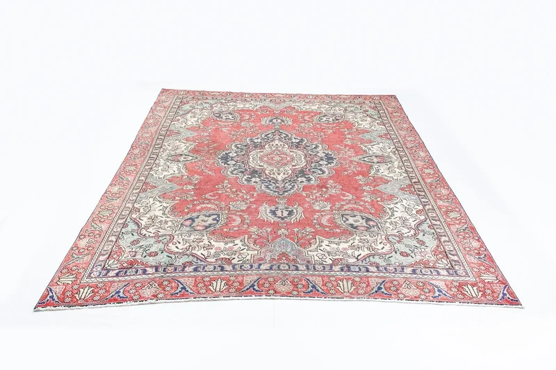 Täbriz Teppich 266x345cm - Perserteppich - rot